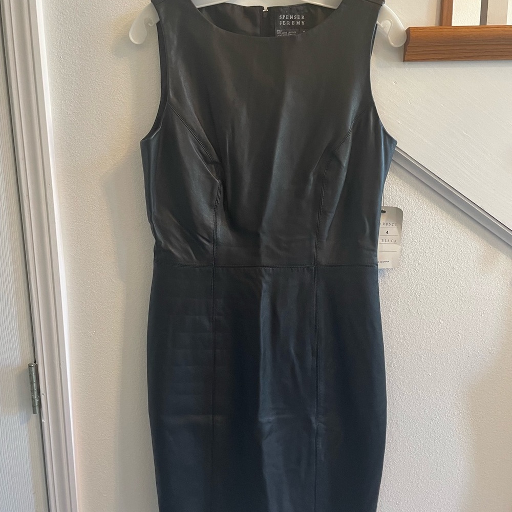 Spenser Jeremy leather dress NWT size 4